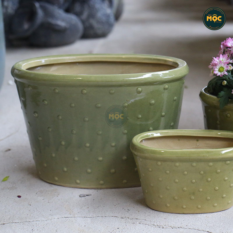 3534 ID Oval Chấm Bi 26x15x16