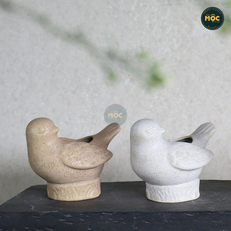 Mờ | 3623 Gốm Thú Chim Bồ Câu Trồng Cây/Cắm Hoa 23x17x17 M8