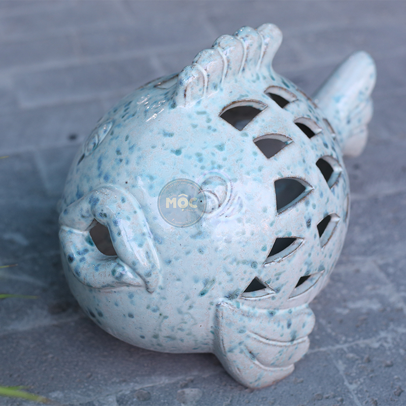 4182 Gốm Thú Cá Anh Vũ 40x25x26