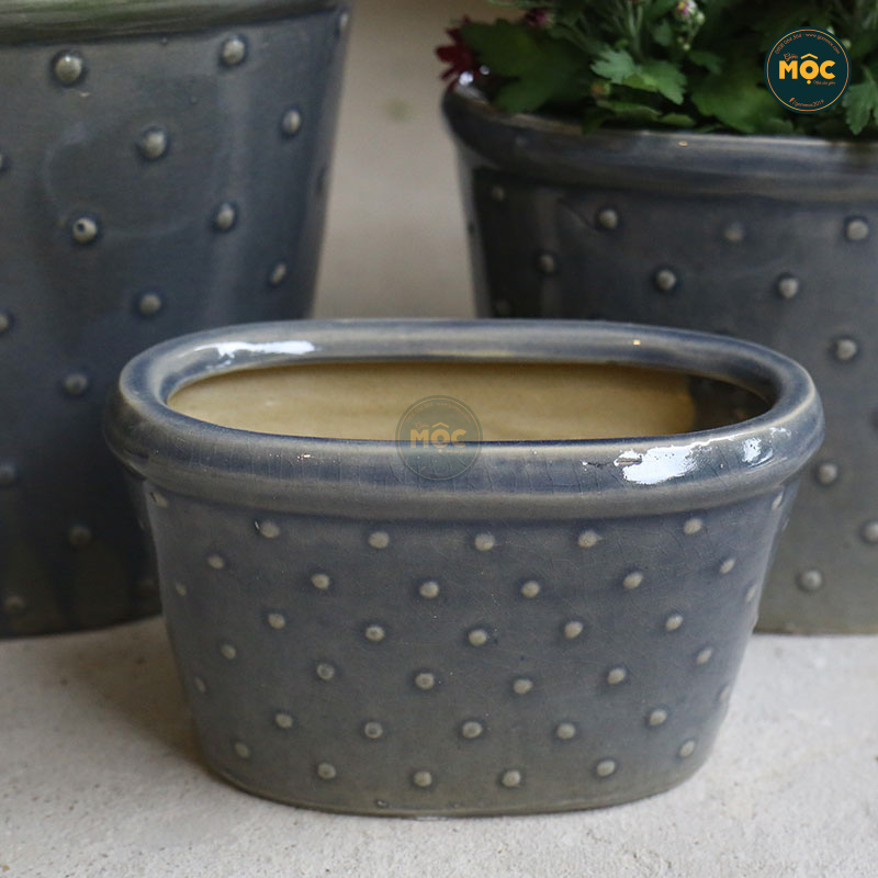 3534 ID Oval Chấm Bi 26x15x16